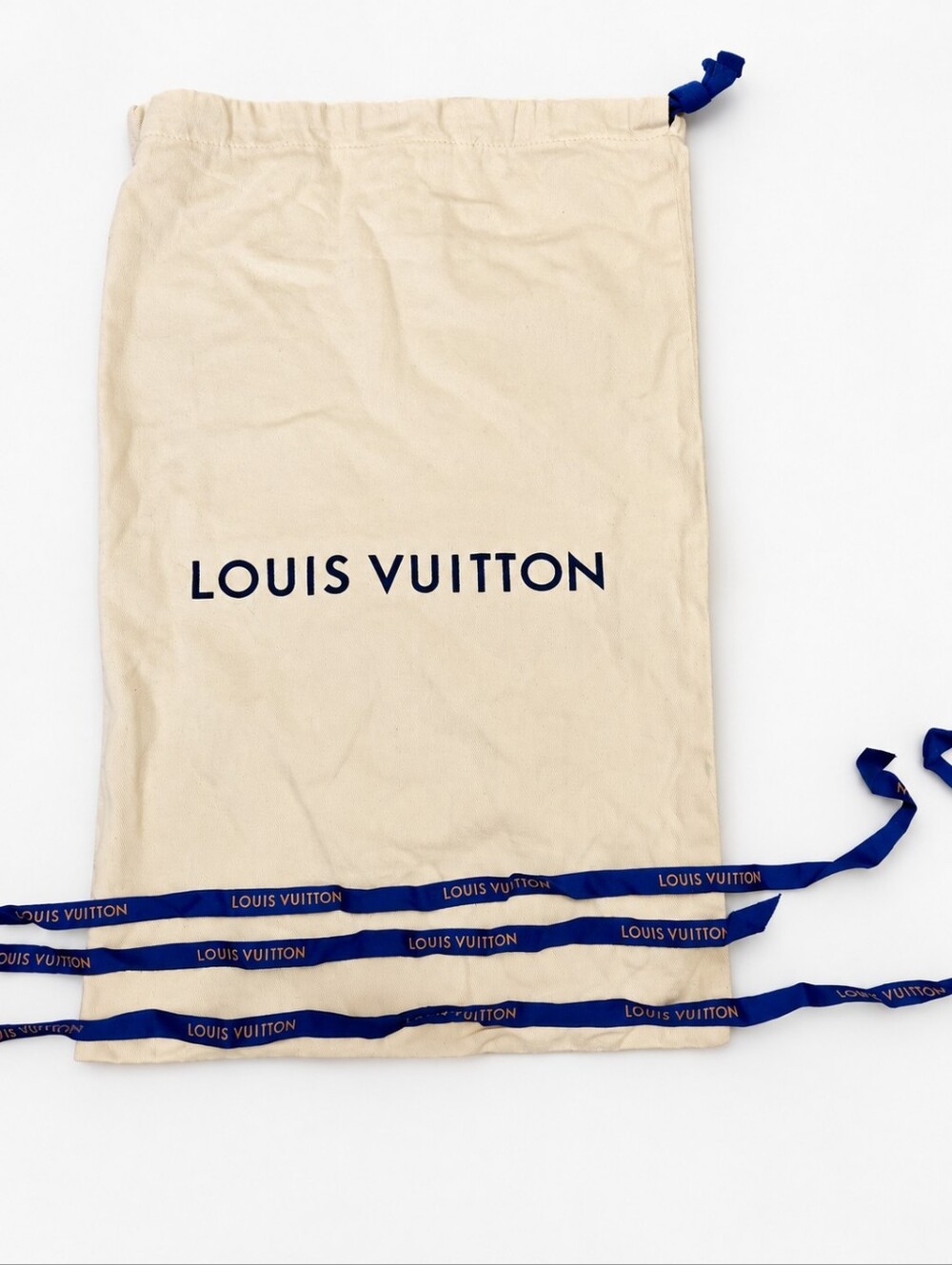Louis Vuitton Large Dust Bag with Branded Ribbons